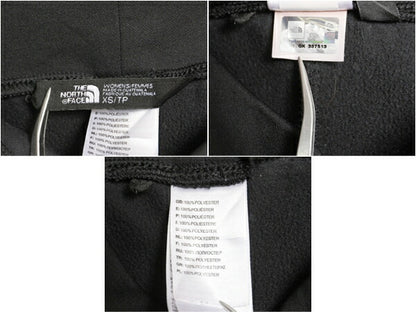 ノースフェイス ストレッチ ジャージ パンツ レディース XS / The North Face イージーパンツ トレーニング 裏 フリース ワンポイント 黒