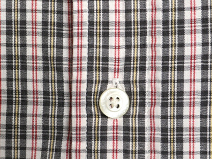 ラルフローレン チェック 長袖 シャツ メンズ L / 古着 POLO JEANS CO ポロ コットン マルチカラー 薄手 ポケット付き 星条旗 ワンポイント
