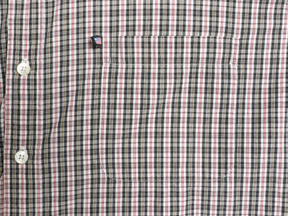 ラルフローレン チェック 長袖 シャツ メンズ L / 古着 POLO JEANS CO ポロ コットン マルチカラー 薄手 ポケット付き 星条旗 ワンポイント