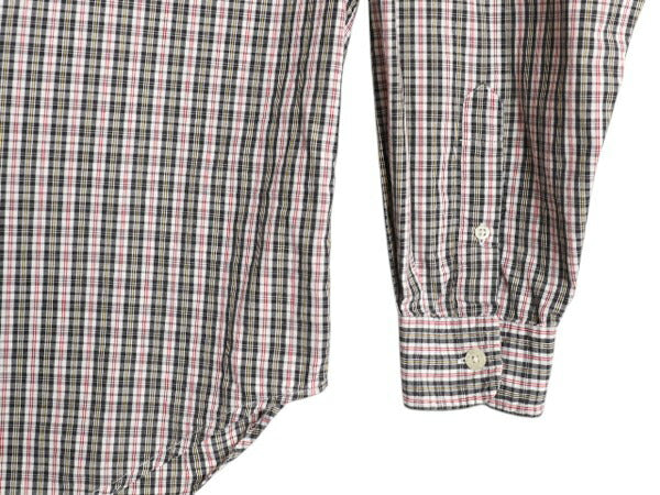ラルフローレン チェック 長袖 シャツ メンズ L / 古着 POLO JEANS CO ポロ コットン マルチカラー 薄手 ポケット付き 星条旗 ワンポイント