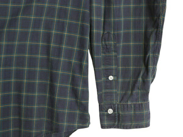 90s ラルフローレン ブラックウォッチ チェック 長袖 ボタンダウン シャツ メンズ XL オールド ポロ コットン BD 長袖シャツ マルチカラー