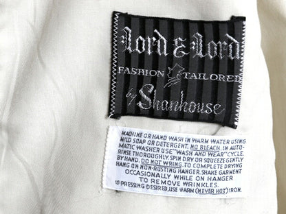 70s LORD＆LORD ダービー ジャケット メンズ M 程 古着 ヴィンテージ フルジップ ブルゾン カップショルダー スイングトップ タロン ジップ