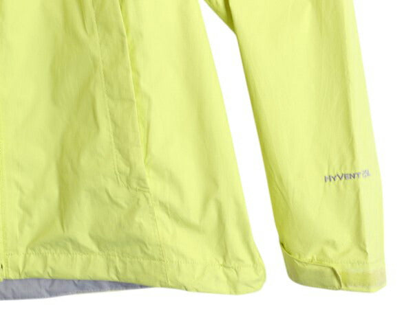 US企画 ノースフェイス ベンチャー ジャケット レディース M マウンテンパーカー ナイロン HYVENT ジャンパー パッカブル マンパ イエロー