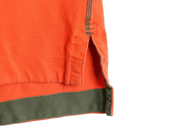 00s ポロ ラルフローレン 鹿の子 半袖 ポロシャツ メンズ XL / オールド 半袖シャツ カットソー ステンシル パネル 大きいサイズ ツートン