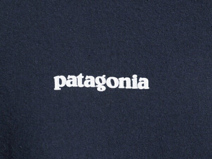20年製 パタゴニア 両面 プリント 長袖 Tシャツ メンズ XS / 古着 Patagonia アウトドア ロンT プリントT ロゴT フィッツロイ P6 ネイビー