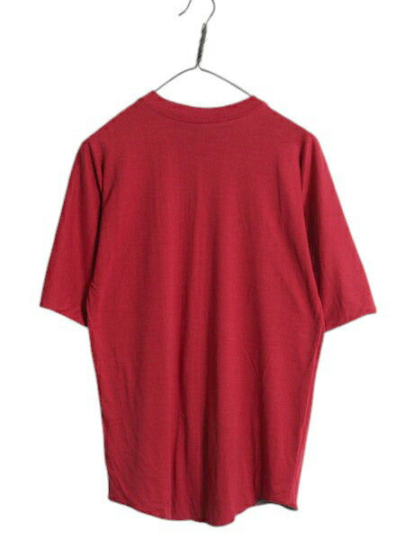 80s USA製 ラッセル 無地 リバーシブル 半袖 Tシャツ メンズ M / ヴィンテージ クルーネック ソリッド ブランク カットソー ダブルフェイス