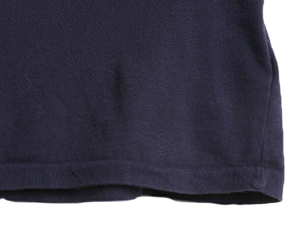 ポロベアー ポロ ラルフローレン プリント 半袖 Tシャツ キッズ XL メンズ M 程 古着 キャラクター 半袖Tシャツ シングルステッチ ネイビー