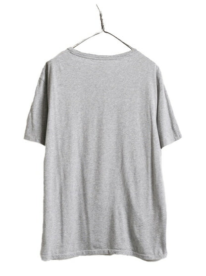 ポロベアー ポロ ラルフローレン プリント 半袖 Tシャツ メンズ XL 古着 キャラクター 半袖Tシャツ 大きいサイズ シングルステッチ グレー