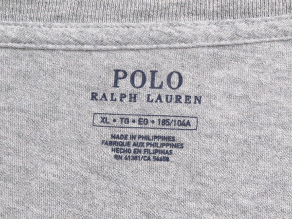 ポロベアー ポロ ラルフローレン プリント 半袖 Tシャツ メンズ XL 古着 キャラクター 半袖Tシャツ 大きいサイズ シングルステッチ グレー