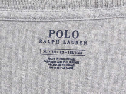 ポロベアー ポロ ラルフローレン プリント 半袖 Tシャツ メンズ XL 古着 キャラクター 半袖Tシャツ 大きいサイズ シングルステッチ グレー