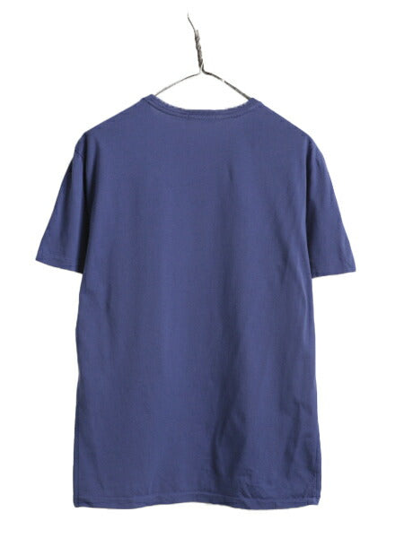 ポロベアー ポロ ラルフローレン プリント 半袖 Tシャツ メンズ レディース М キャラクター クルーネック シングルステッチ プリントT 青