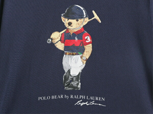 ポロベアー ポロ ラルフローレン プリント 半袖 Tシャツ メンズ レディース S / キャラクター プリントT クルーネック シングルステッチ 紺