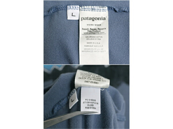 18年製 USA製 パタゴニア フィッツロイ ベア プリント 半袖 Tシャツ メンズ L Patagonia アウトドア グラフィック スリムフィット イラスト