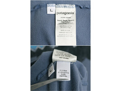18年製 USA製 パタゴニア フィッツロイ ベア プリント 半袖 Tシャツ メンズ L Patagonia アウトドア グラフィック スリムフィット イラスト