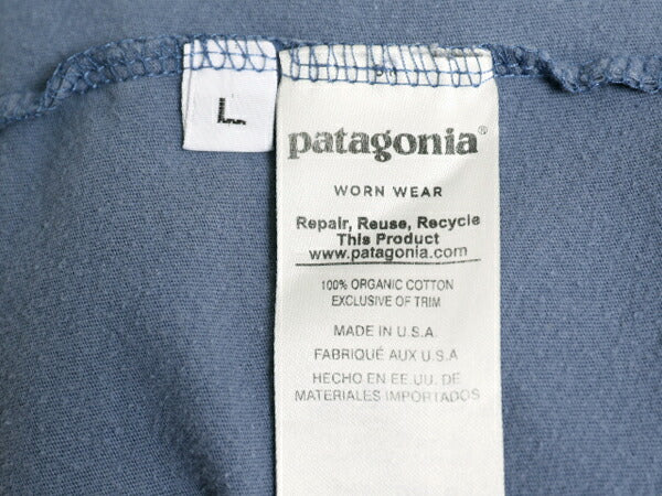18年製 USA製 パタゴニア フィッツロイ ベア プリント 半袖 Tシャツ メンズ L Patagonia アウトドア グラフィック スリムフィット イラスト