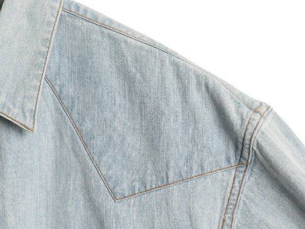 80s ポロカントリー ラルフローレン 長袖 シャンブレー ウエスタン シャツ レディース S メンズ XS ヴィンテージ 長袖シャツ 100% コットン