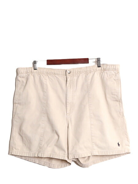 90s ポロ ラルフローレン コットン ショートパンツ メンズ XL / 90年代 オールド ショーツ 短パン バギーズ タイプ コットン チノ ベージュ