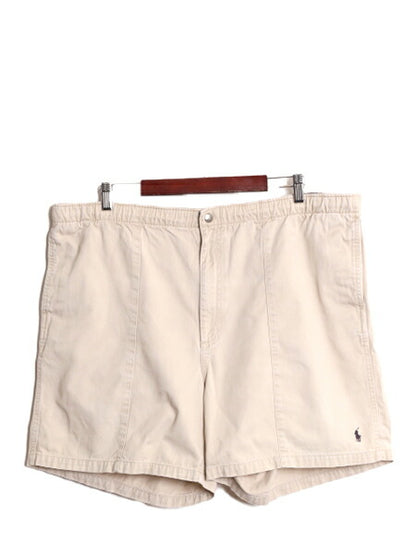 90s ポロ ラルフローレン コットン ショートパンツ メンズ XL / 90年代 オールド ショーツ 短パン バギーズ タイプ コットン チノ ベージュ