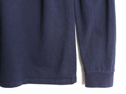 21年製 パタゴニア 両面 プリント 長袖 Tシャツ メンズ XS / 古着 Patagonia アウトドア ロンT ロングスリーブ ロゴT P6 バックプリント 紺