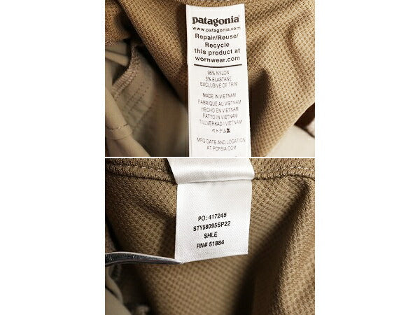 22年製 パタゴニア クアンダリー ショーツ レディース S 程/ Patagonia アウトドア ショートパンツ ストレッチ ナイロン 短パン 水陸両用