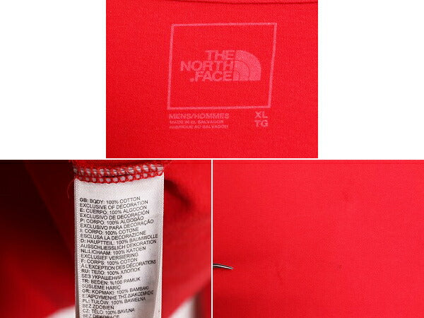 ノースフェイス プリント 長袖 Tシャツ メンズ XL 古着 The North Face アウトドア クルーネック ロングスリーブ ロンT ボーダー 袖ライン