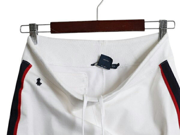 00s ラルフローレン ジャージ パンツ レディース S / オールド ポロ イージーパンツ ストレッチ トレーニング シンプル トラックパンツ 白