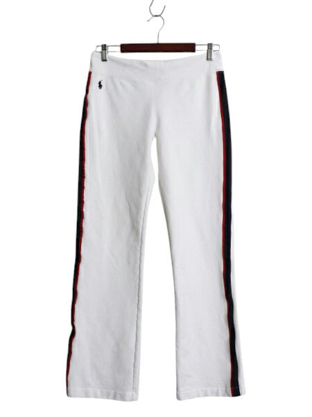 00s ラルフローレン ジャージ パンツ レディース S / オールド ポロ イージーパンツ ストレッチ トレーニング シンプル トラックパンツ 白