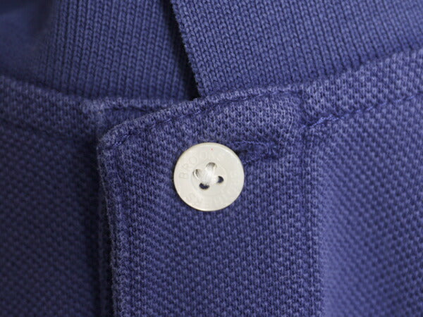 ブルックスブラザーズ 鹿の子 半袖 ポロシャツ メンズ XL Brooks Brothers 半袖シャツ ワンポイント オリジナル フィット 大きいサイズ 紺