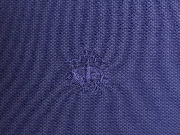 ブルックスブラザーズ 鹿の子 半袖 ポロシャツ メンズ XL Brooks Brothers 半袖シャツ ワンポイント オリジナル フィット 大きいサイズ 紺