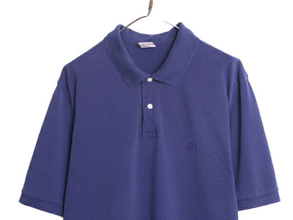 ブルックスブラザーズ 鹿の子 半袖 ポロシャツ メンズ XL Brooks Brothers 半袖シャツ ワンポイント オリジナル フィット 大きいサイズ 紺