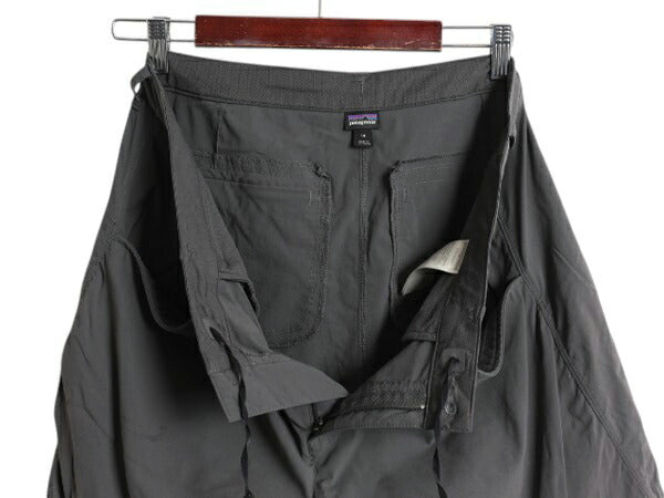 パタゴニア クアンダリー ショーツ レディース XL 程/ 19年製 アウトドア ショートパンツ ストレッチ ナイロン 短パン 大きいサイズ グレー