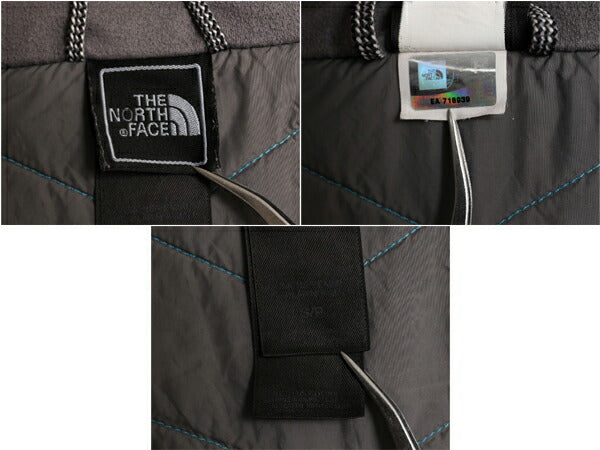 ノースフェイス 中綿 ナイロン ベスト レディース S 古着 The North Face アウトドア 重ね着 前開き ハイネック フルジップ パッカブル 青