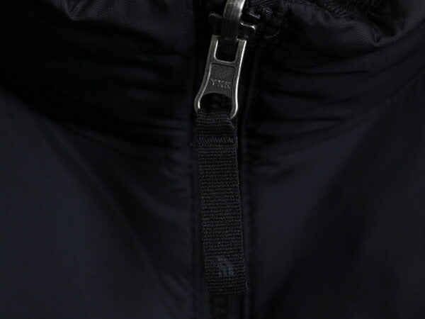 ノースフェイス ナイロン ダウン ベスト キッズ XL レディース M 程/ ブラック フルジップ アウトドア 600フィル ハイネック パッカプル 黒