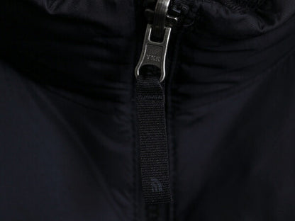 ノースフェイス ナイロン ダウン ベスト キッズ XL レディース M 程/ ブラック フルジップ アウトドア 600フィル ハイネック パッカプル 黒