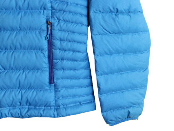 15年製 パタゴニア ダウン セーター レディース M Patagonia ナイロン ジャケット アウター ブルゾン アウトドア パッカブル 800フィル 青