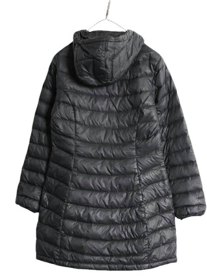ノースフェイス ロング ダウン コート レディース M The North Face アウトドア パーカー ジャケット 550フィル キルティング ナイロン 黒