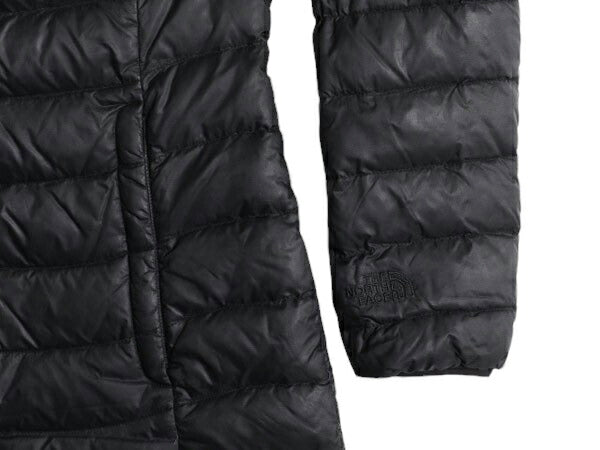 ノースフェイス ロング ダウン コート レディース M The North Face アウトドア パーカー ジャケット 550フィル キルティング ナイロン 黒