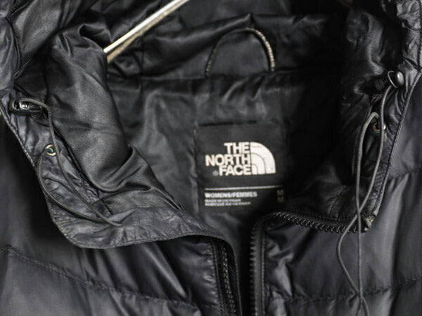 ノースフェイス ロング ダウン コート レディース M The North Face アウトドア パーカー ジャケット 550フィル キルティング ナイロン 黒