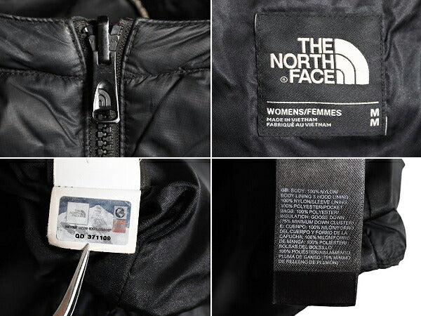 ノースフェイス ロング ダウン コート レディース M The North Face アウトドア パーカー ジャケット 550フィル キルティング ナイロン 黒