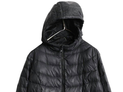 ノースフェイス ロング ダウン コート レディース M The North Face アウトドア パーカー ジャケット 550フィル キルティング ナイロン 黒