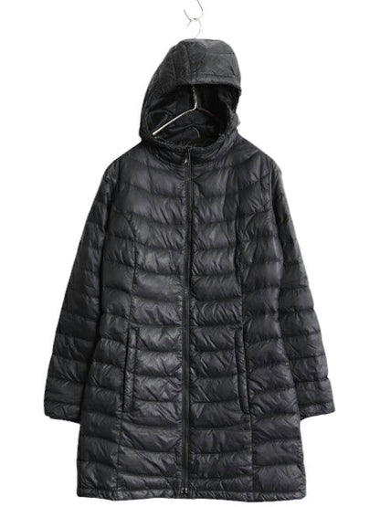 ノースフェイス ロング ダウン コート レディース M The North Face アウトドア パーカー ジャケット 550フィル キルティング ナイロン 黒