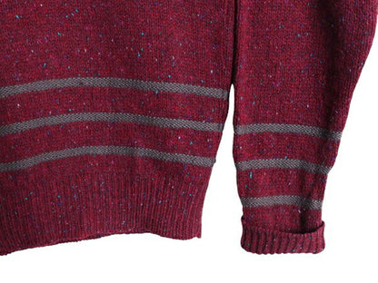70s USA製 ペンドルトン ヘンリーネック デザイン ニット セーター メンズ L / 古着 ヴィンテージ PENDLETON ウール ボーダー モックネック