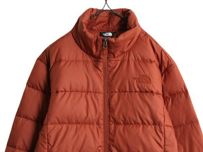 US企画 ノースフェイス ナイロン ダウン ジャケット メンズ M / The North Face アウトドア ジャンパー ハイネック フルジップ 550フィル