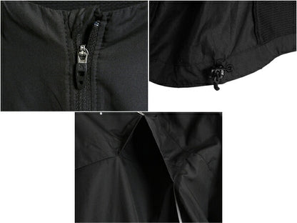 ノースフェイス フルジップ ナイロン ジャケット メンズ L / 古着 The North face FLIGHT SERIES アウトドア ブルゾン トレイル ブラック