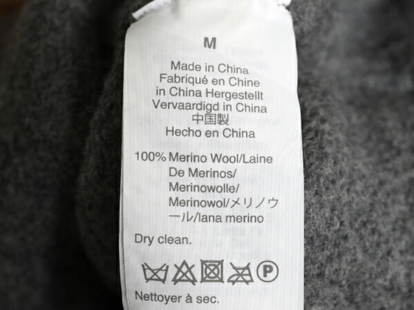 J CREW ショールカラー ニット カーディガン ジャケット メンズ M 古着 高級 100% メリノ ウール セーター WALLACE&BARNES 無地 灰 前開き