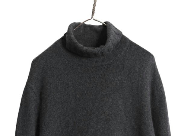 00s 高級 100% カシミヤ バナナリパブリック タートルネック ニット セーター メンズ M / 古着 オールド BANANA REPUBLIC 無地 ハイネック