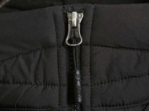ノースフェイス 中綿 ナイロン ベスト レディース S / The North Face アウトドア 重ね着 前開き キルティング ハイネック フルジップ 黒