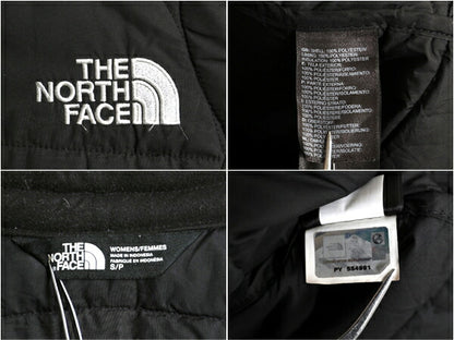 ノースフェイス 中綿 ナイロン ベスト レディース S / The North Face アウトドア 重ね着 前開き キルティング ハイネック フルジップ 黒