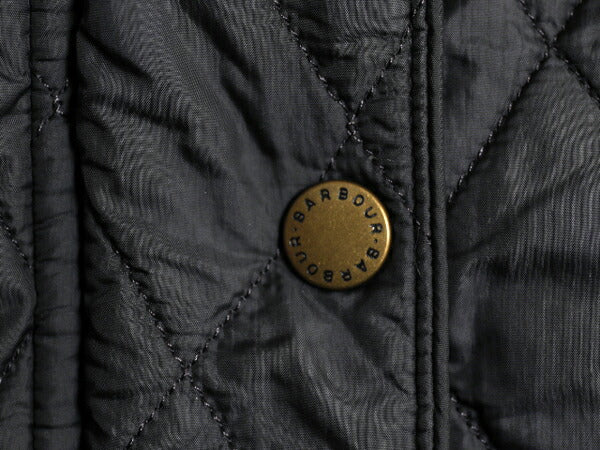 バブアー フライウェイト キャバルリー ジャケット レディース S 程 BARBOUR 中綿 キルティング ブルゾン ハイネック 3ワラント ブラック