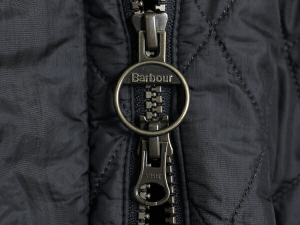 バブアー フライウェイト キャバルリー ジャケット レディース S 程 BARBOUR 中綿 キルティング ブルゾン ハイネック 3ワラント ブラック